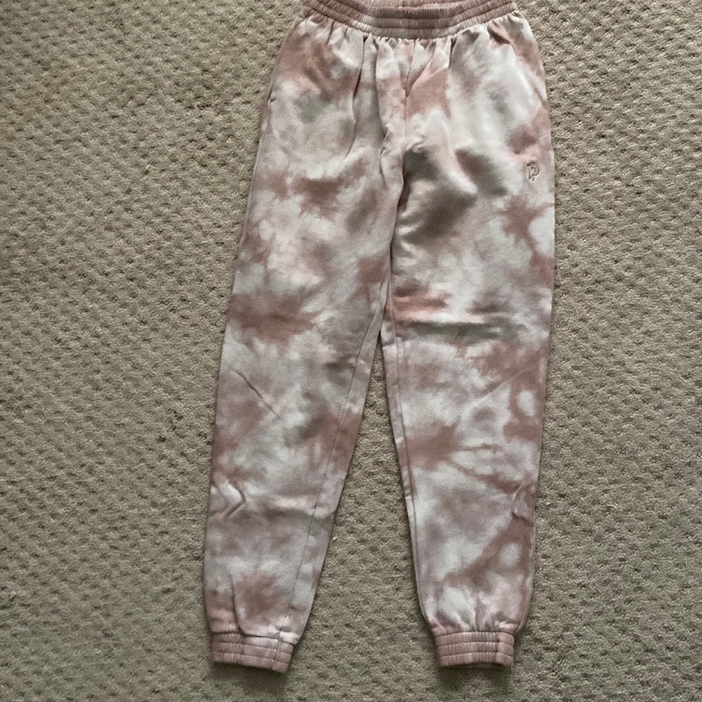 PINK Tie Dye Sweatpants with pockets size XS